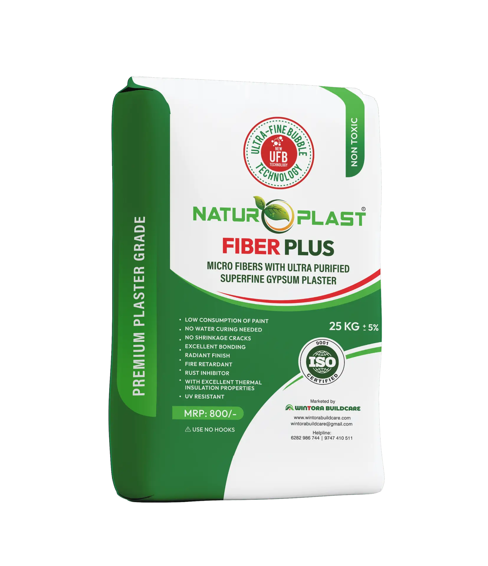 Naturoplast FIBERPLUS Gypsum 25 Kg Bag
